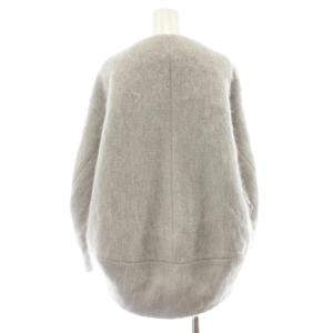 VERMEIL par iena 23AW シャギークルーネックショートコート 36 グレー 23011938102140
