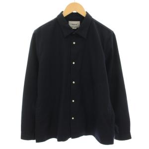 コーチシャツ COACH SHIRT 長袖 ウール M 紺 ネイビー 12160 /YT