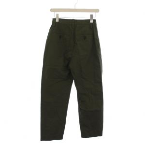 MARGARET HOWELL 24SS PLAIN WEAVE COTTON LINEN パンツ ジップフライ リネン 0 カーキ 578-4143013