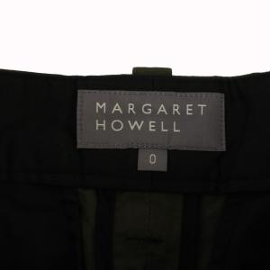 MARGARET HOWELL 24SS PLAIN WEAVE COTTON LINEN パンツ ジップフライ リネン 0 カーキ 578-4143013
