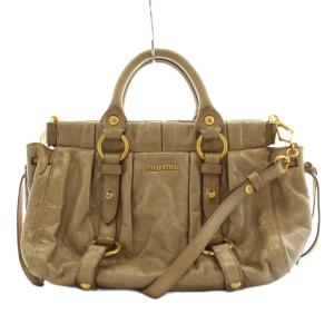 ヴィッテロルクス ギャザー ショルダーバッグ 2way レザー ベージュ