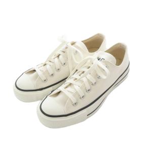 CONVERSE CANVAS ALLSTAR OX オールスター スニーカー 23.5cm ホワイト ローカット 黒ラインソール