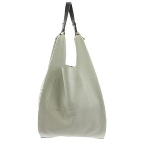 JIL SANDER ワンショルダーバッグ レザー チャーム付き グレー