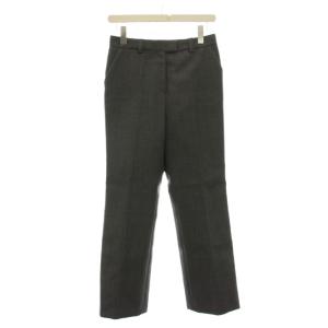 25SS Wクロス フレアパンツ スラックス ウール 34 グレー 25030500803010 /YM
