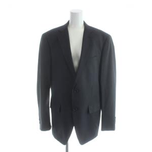 THE SUIT COMPANY ザスーツカンパニー スーツ フォーマル ジャケット パンツ 180cm-4Drop グレー ストライプ柄 シングルブレスト