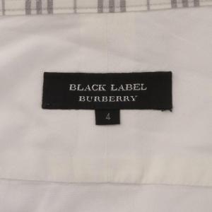 BURBERRY BLACK LABEL シャツ 4 白 ホワイト 長袖 ボタンダウンカラー 胸ポケット /AU