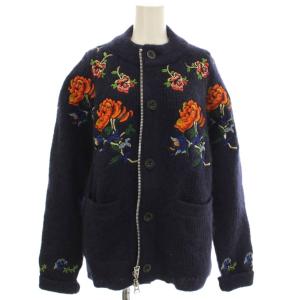 22AW FLOWER EMBROIDERY KNIT CARDIGAN