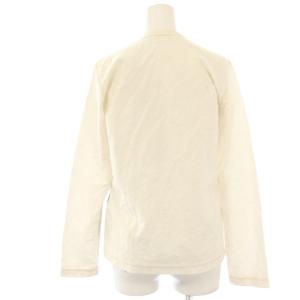 COMME des GARCONS COMME des GARCONS AD2017 コムコム カットソー Tシャツ S 白 ホワイト 長袖 マルチ柄 麻 リネン混 ウール混