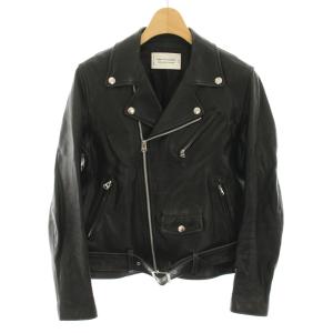 ユナイテッドアローズ UNITED ARROWS ライダースジャケット アウター ダブル 羊革 ベルト