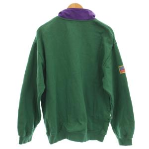 X-LARGE ハーフジップ スウェット トレーナー L 緑 グリーン 101231012007 /G