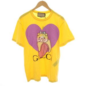 ばなにゃ Tシャツ プリント S イエロー