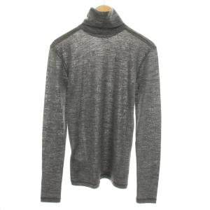JIL SANDER＋ Tシャツ ロンT カットソー タートルネック 長袖 ロゴプリント S グレー J47GC0020 /YT