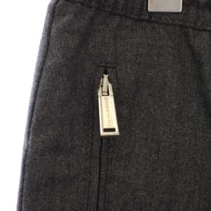 DSQUARED2 パンツ ウール 42 グレー ゴムウエスト ジッパーポケット スラックス /JP