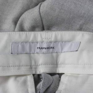 Framework パンツ 40 グレー プリーツ ベルトループ クロップド丈 /AP