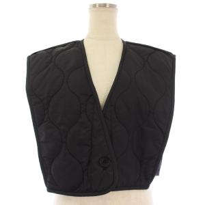 Quilting Short Vest 中綿ベスト キルティング F 黒 ブラック 12320107 /TK
