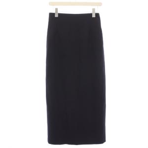 HARD TWIST WOOL DOBBY SKIRT 1 ブラック A22SS02KW