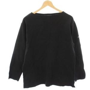 ウエッソン カットソー Tシャツ M 黒 ブラック 無地 ボートネック 長袖 /HN