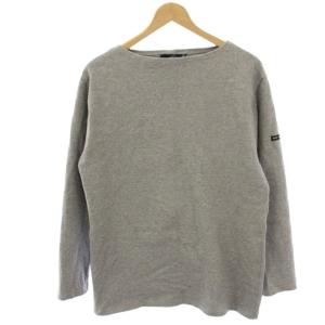 ウエッソン カットソー Tシャツ M グレー 無地 ボートネック 長袖 /HN