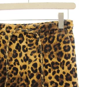 L'Appartement Hello Bonjour 22AW レオパードスエットパンツ ワイドパンツ イージー ヒョウ柄 36