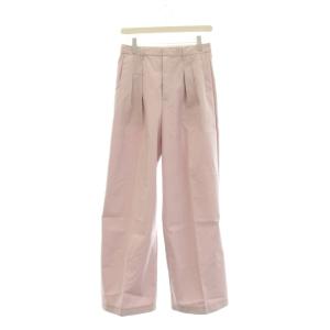 24SS パンツ M ピンク 無地 ワイドシルエット タック入り 01410880680 /JP