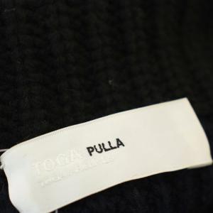 TOGA PULLA ニット ハイネック セーター リブニット 長袖 38 ネイビー 紺 TP42-XN209 /G
