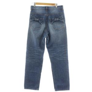 franche lippée デニム ジーンズ M 青 ブルー 長ズボン フルレングス USED加工 3140120 /GG