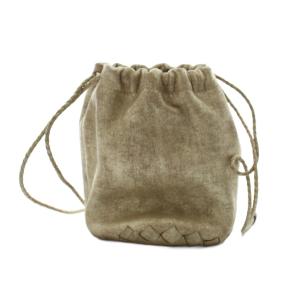 BOTTEGA VENETA ポーチ レザー ゴールド色 /AN16 OH