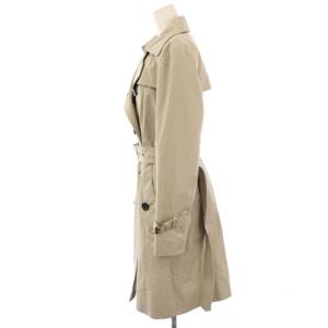 BURBERRY BLUE LABEL トレンチコート スプリングコート ライナー付き 裏地チェック 40 ベージュ E1A17-830-40