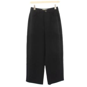 ワイドトラウザーパンツ Comfortable Twill TROUSERS 36 黒 ブラック 300ES131-0270