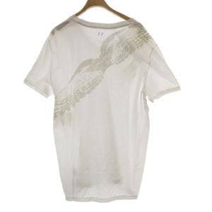 A/X ARMANI EXCHANGE Tシャツ タグ付き XL 白 ホワイト 半袖 Vネック 羽柄プリント /AU