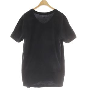 Tシャツ タグ付き M 黒 ブラック 半袖 Vネック グラフィックプリント 