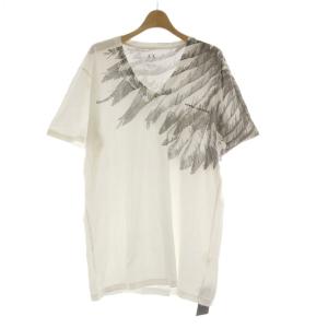 Tシャツタグ付き XL 白 ホワイト Vネック グラフィックプリント 半袖 /AU