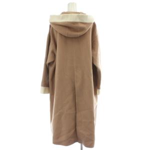Grace Class 24AW ラインフードリバーコート ウール 36 ベージュ オフホワイト フード ライン ロング丈 長袖