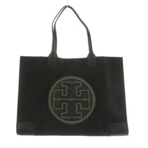 ELLA TOTE エラ トートバッグ ナイロン レザー ロゴ 黒 ブラック /KU