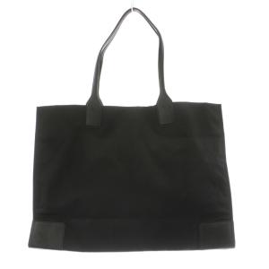 TORY BURCH ELLA TOTE エラ トートバッグ ナイロン レザー ロゴ 黒 ブラック /KU