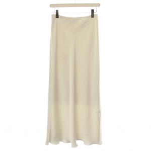 23AW ダブルサテンスカート ロング 38 アイボリー 23060900870130 /BM