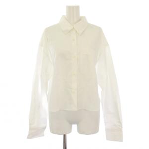 24SS タイプライタークロップドシャツ ブラウス 長袖 F 白 24050900909110 /BM