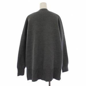 IENA 23AW スーパーファインスムース ポンチョカーディガン 長袖 ウール F グレー 23080900347030