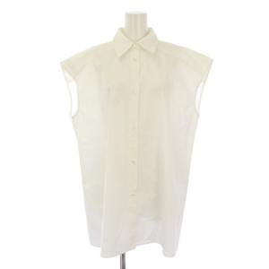 25AW CELERI Sleeveless ワイドシャツ ブラウス フレンチスリーブ F 白 25050500302030