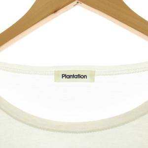 plantation Tシャツ M 白 長袖 鳥獣戯画風プリント PL01JJ661 /JP