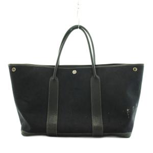 HERMES ガーデンパーティーPM ハンドバッグ M刻印 ブラック