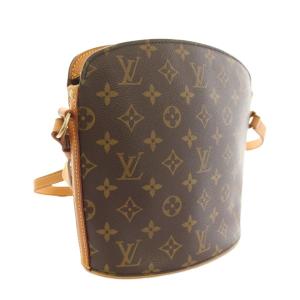 LOUIS VUITTON ドルーオ モノグラム ショルダーバッグ ブラウン M51290