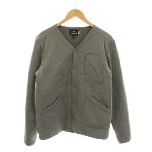 ノーカラージャケット 中綿 アウター M グレー SW-18AU010 /YM