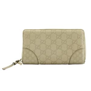GUCCI グッチシマ 長財布 ラウンドファスナー 小銭入れ レザー アイボリー 323397-2149 /AN5