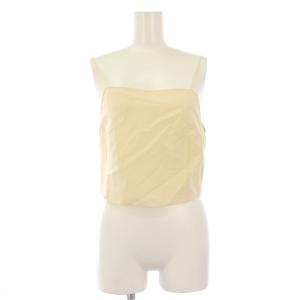 23SS LINEN WEATHER CAMISOLE キャミソール 麻 リネン 0 アイボリー 無地