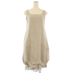 Washable Daisy TRAVEL PUFF ワンピース ノースリーブ ひざ丈 ギャザー 38