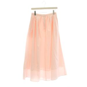 23aw タックギャザーロングスカート 38 ピンク 無地 フレア 23060900085030 /JP