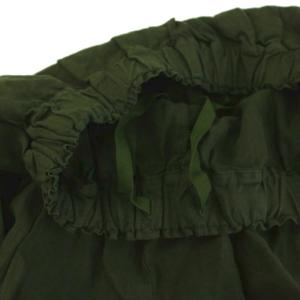 nest Robe 23AW リネンギャザーパンツ ガウチョパンツ ワイド F カーキ 01234-1455 /YM