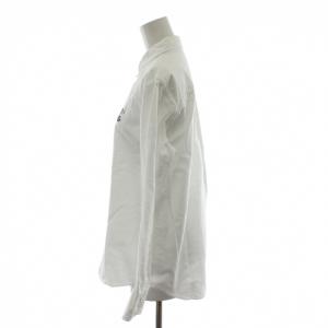 MAKER'S SHIRT 鎌倉 シャツ ブラウス 長袖 F 白 ホワイト ボタンダウン ロゴ /RR