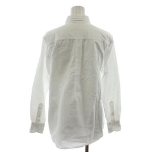 MAKER'S SHIRT 鎌倉 シャツ ブラウス 長袖 F 白 ホワイト ボタンダウン ロゴ /RR